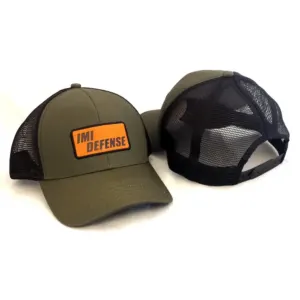 כובע מצחיה ספורטיבי עם רשת לוגו רקמה IMI DEFENSE™‎ – צבע ירוק